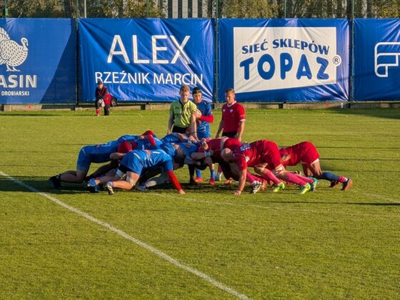 Mecz rugby, akcja nazwana "młynem"